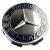 Capac central la butuc roata original Mercedes-Benz, logo clasic pe fond albastru