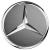 Capac central la butuc roata original Mercedes-Benz, stea cromata pe fond Gri Hymalaia mat