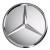 Capac central la butuc roata original Mercedes-Benz, stea cromata pe fond Argintiu Sterling