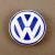 Capac central la butuc roata original Volkswagen, logo color, 52-56 mm