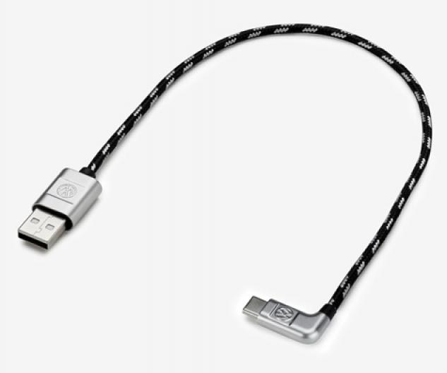 Cablu adaptor original Volkswagen pentru Android / Windows / Chrome, USB-A la USB-C, 30 cm