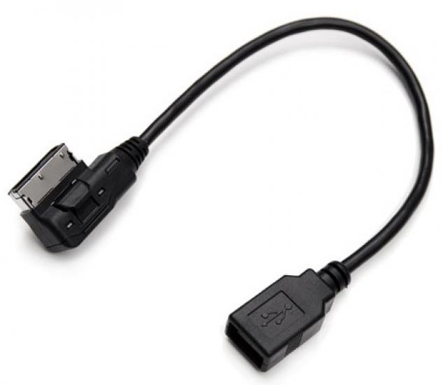 Cablu adaptor original Audi, AMI - Audi Music Interface la mufa mama USB-A