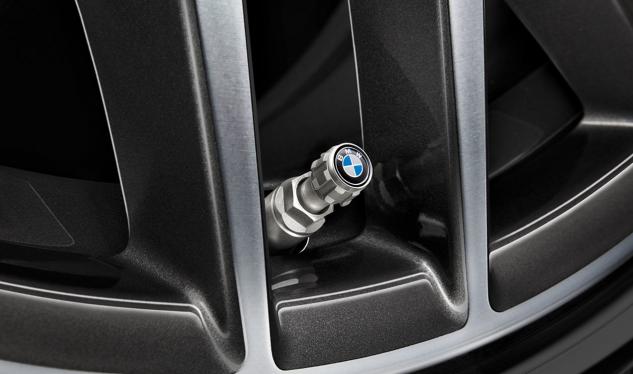 Set capace valve originale BMW pentru valve din aluminiu, logo BMW