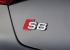 Emblema autocolanta originala Audi, logo S8 argintiu