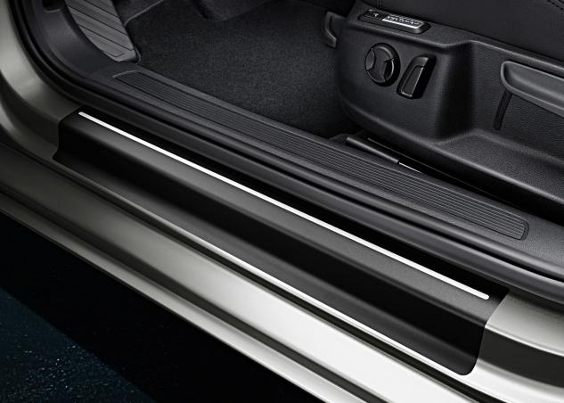 Protectie pentru pragul lateral, originala Volkswagen Passat (B8-3G) 2015->, folie neagra