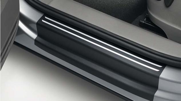 Protectie pentru pragul lateral, originala Volkswagen Sharan (NF-7N1) 2011->, folie neagra