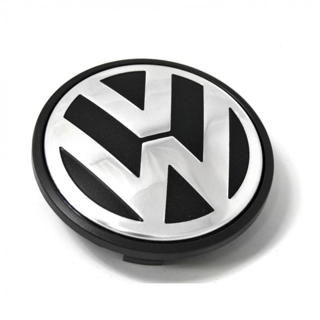 Capac central la butuc roata original Volkswagen Touareg (7L) 2003-2010, logo crom