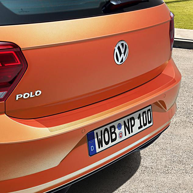 Folie de protectie pentru bara spate originala Volkswagen Polo (AW1) 2018->, transparenta