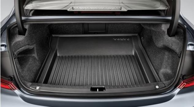 Tava portbagaj originala Volvo S90 2017->, plastic negru, podea joasa
