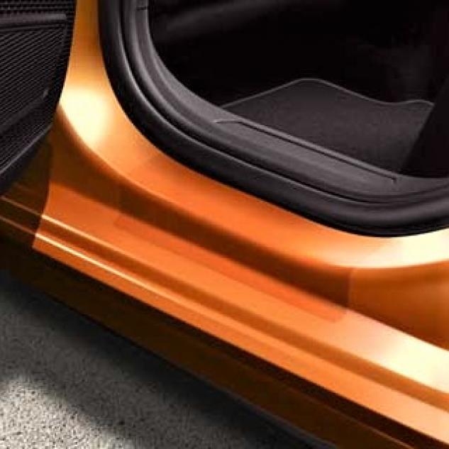 Protectie pentru pragul lateral, originala Volkswagen Polo (AW1) 2018->, 5 usi, folie transparenta