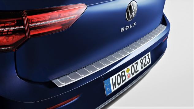 Protectie pentru bara spate originala Volkswagen Golf 8 (5H) 2019->, optica otel inox