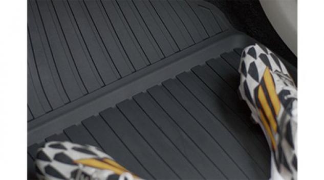 Covorase de cauciuc All-weather originale Volvo XC90 2016+, TPE negru Charcoal, set fata-spate, NEW