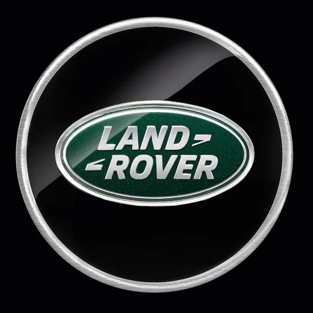 Capac central la butuc roata original Land Rover, negru lucios, 63 mm