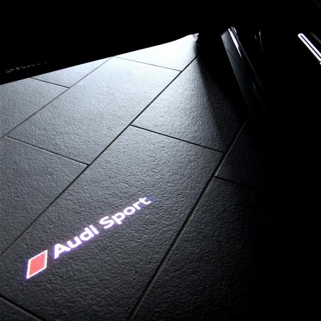 Kit upgrade LED original Audi, la luminile de intrare din usa, logo Audi Sport, mufa ingusta, dreapta