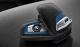 Husa protectie cheie originala BMW - M Sport Line - piele neagra / albastra