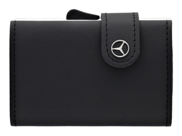 Portofel original Mercedes-Benz, Mini, piele culoarea neagra