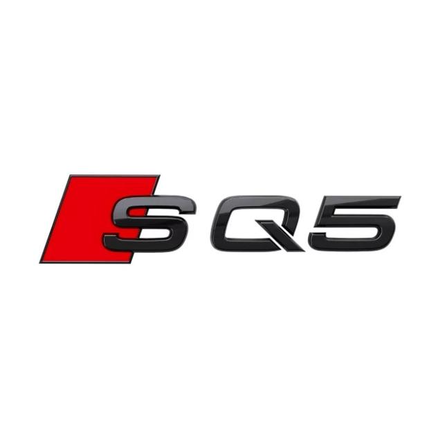Emblema autocolanta originala Audi, logo SQ5, negru lucios