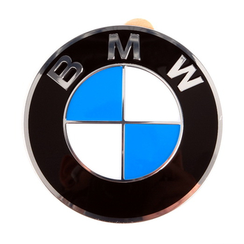 Capac central la butuc roata original BMW, 64.5 mm, cu inel cromat, pentru capace decorative la jante de otel