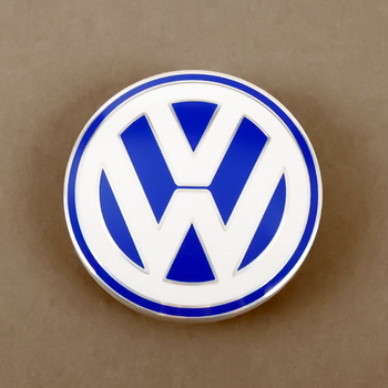 Capac central la butuc roata original Volkswagen, logo color, 52-56 mm