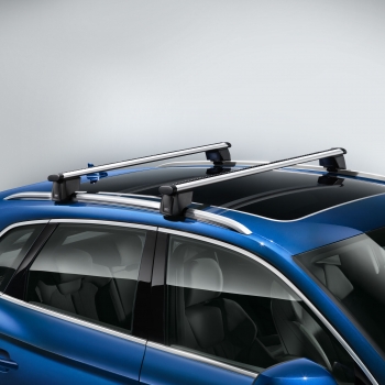 Set bare transversale suport portbagaj originale Audi A3 Sportback (8Y) 2020+, fixare pe barele longitudinale