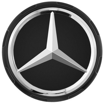 Capac central la butuc roata original Mercedes-Benz AMG, negru mat