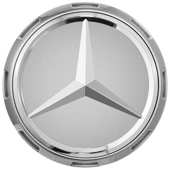 Capac central la butuc roata original Mercedes-Benz AMG, gri mat Dark Shadow