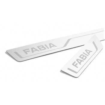 Protectie pentru pragul lateral, originala Skoda Fabia III (NJ3) 2015-&gt;, otel inox