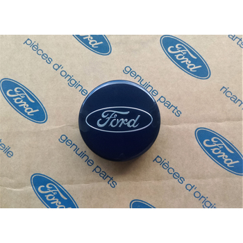 Capac central la butuc roata original Ford, 55 mm, albastru