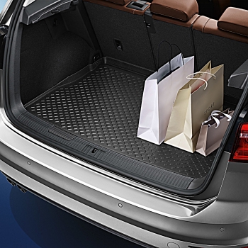Tava portbagaj originala Volkswagen Golf 7 Sportsvan (A7-5G) 2014-&gt;, poliuretan expandat, podea variabila