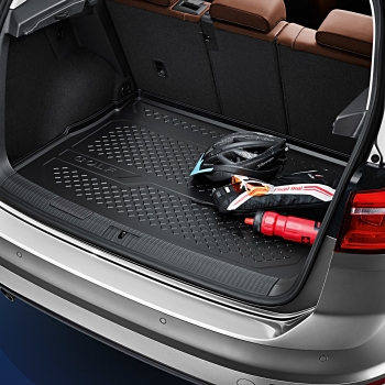 Tava portbagaj originala Volkswagen Golf 7 Sportsvan (A7-5G) 2014-&gt;, poliuretan extrudat, podea variabila