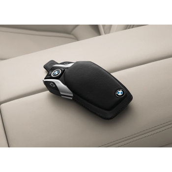 Husa protectie cheie cu display originala BMW - piele neagra