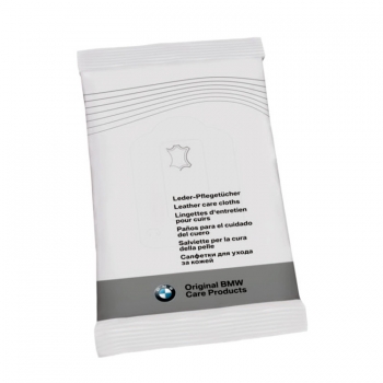 Solutie originala BMW Group - laveta de unica folosinta impregnata cu solutie de intretinere piele, set 10 bucati