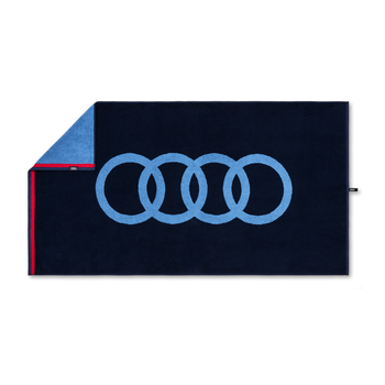 Prosop original Audi, pentru toaleta, albastru, 80x150 cm