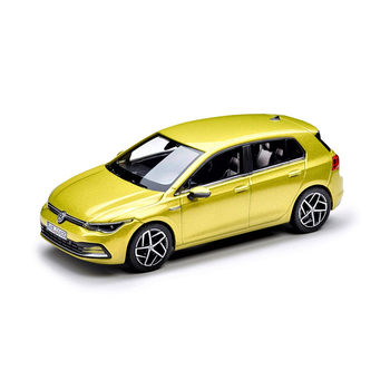 Macheta originala Volkswagen Golf 8 MY 2020 la scara 1:43, Lemon Yellow