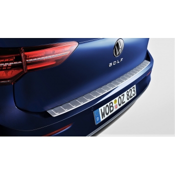 Protectie pentru bara spate originala Volkswagen Golf 8 (5H) 2019-&gt;, optica otel inox