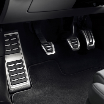 Ornamente sport RS pentru pedale si reazem picior, originale Audi Q5 (FY) 2017+, transmisie manuala