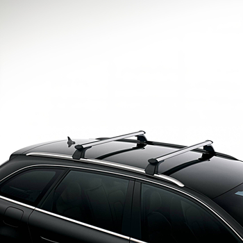 Set bare transversale suport portbagaj originale Audi A4 allroad quattro (8K) 2009-2015, fixare pe barele longitudinale