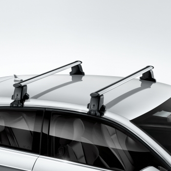 Set bare transversale suport portbagaj originale Audi A3 (8V) 2013-2018, modele cu pachet optic argintiu sau negru