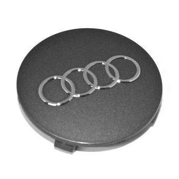 Capac central la butuc roata original Audi, gri metalizat mat, fixare 62-58 mm