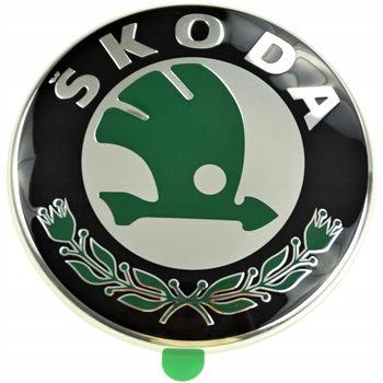 Emblema originala Skoda pentru capota fata, autocolanta, 2001-2014