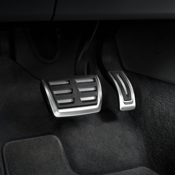 Ornamente sport RS pentru pedale, originale Audi A4 (8W), Audi A5 (F5) si Audi Q5 (FY), 2016+, transmisie automata