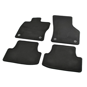 Covorase textile Optimat originale Seat Leon (5F si KL) 2013+, negre, set fata-spate