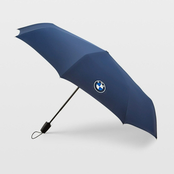Umbrela originala BMW, albastru inchis, dimensiune compacta