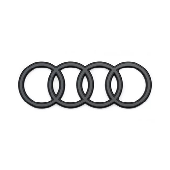 Logo original Audi, negru, pentru Audi e-tron GT si Q4 e-tron, 2021+, la capota spate