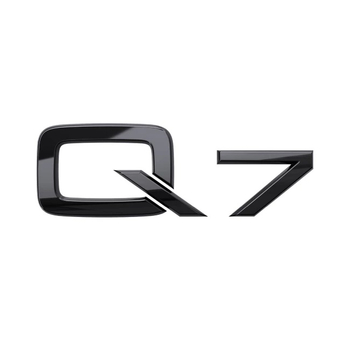 Emblema autocolanta originala Audi, logo Q7, negru lucios