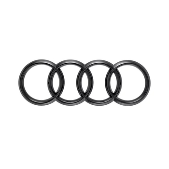 Logo original Audi, negru lucios, pentru Audi A3 Sportback (8Y) 2020+, la capota spate